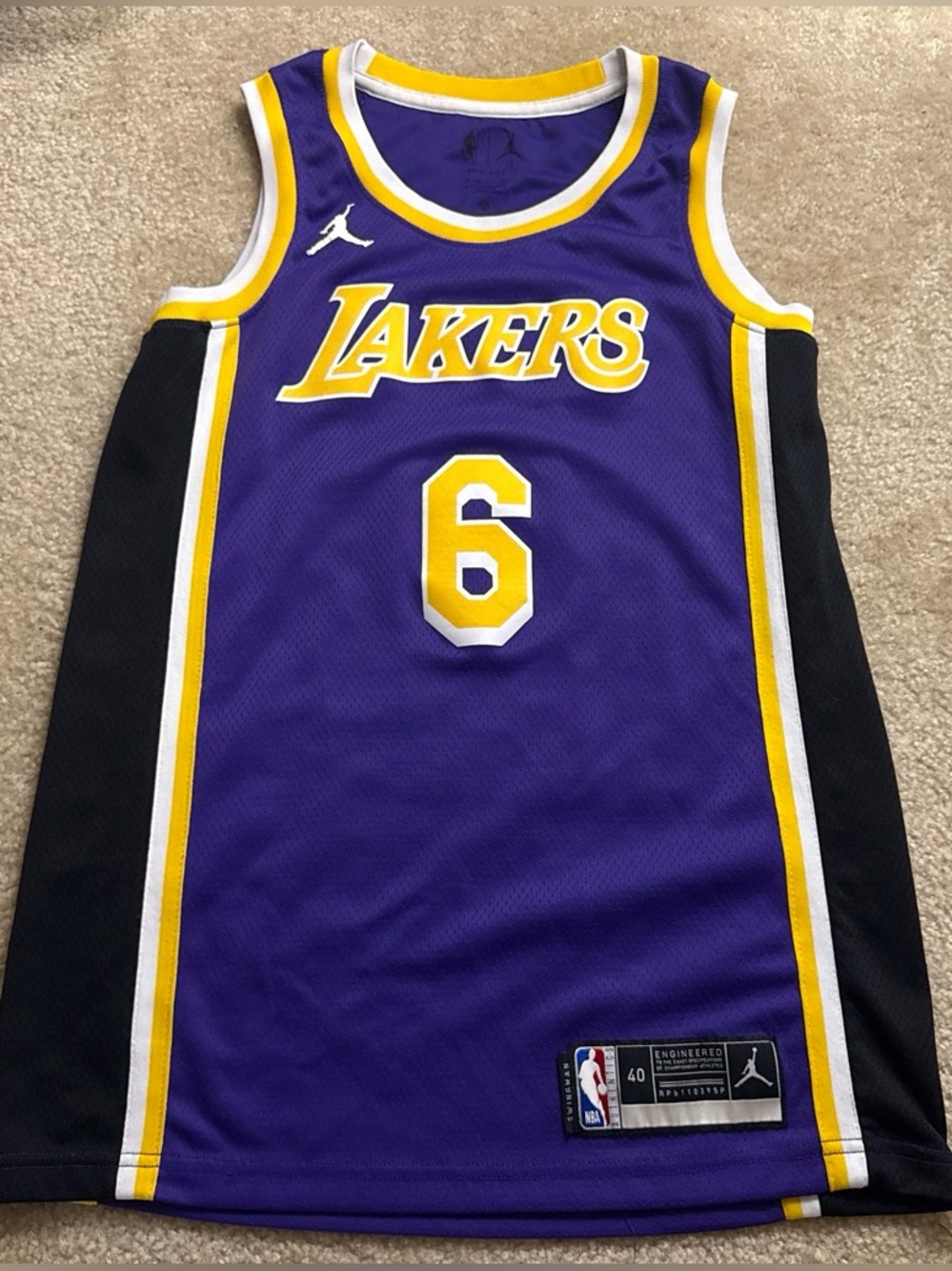 LeBron James #6 Los Angeles Lakers Jersey - Purple & Gold